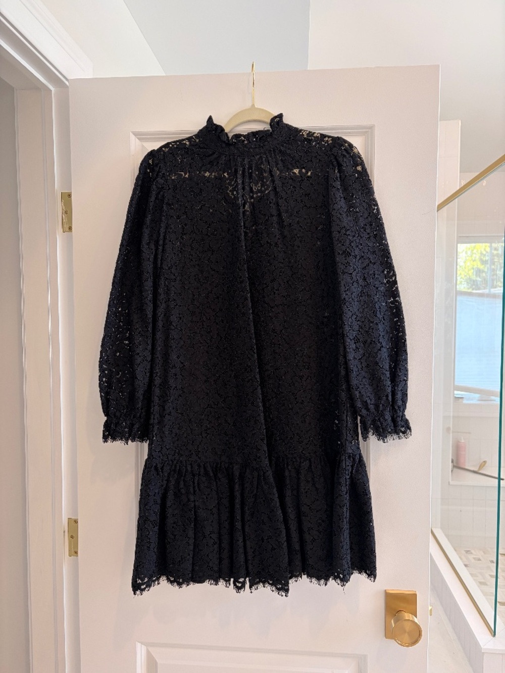 Excellent Condition JCrew Black Lace Dress Size Small